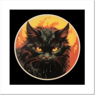 Devil cat Posters and Art